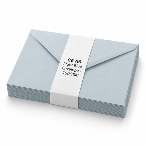 Coloured envelopes - a6,