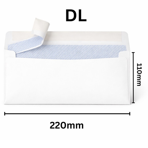 Plain white envelopes self - white,