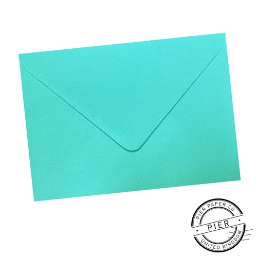 Aqua blue envelopes - aqua,