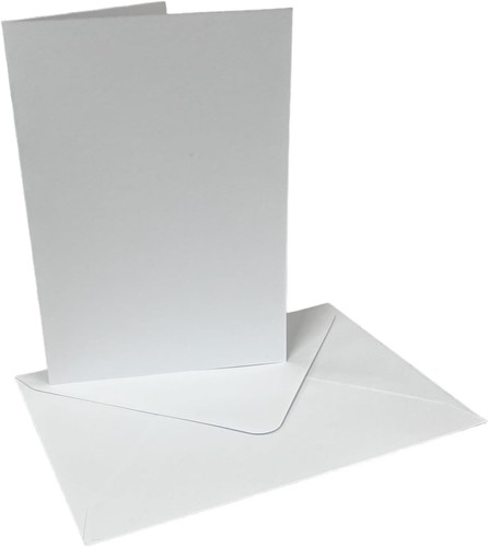 White card blanks c6 - white, &