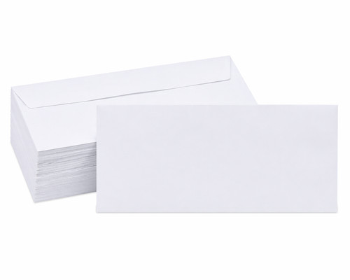 Plain white self seal - plain,